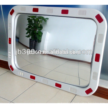 Miroir convexe de sécurité du trafic rectangulaire / miroir convexe réfléchissant